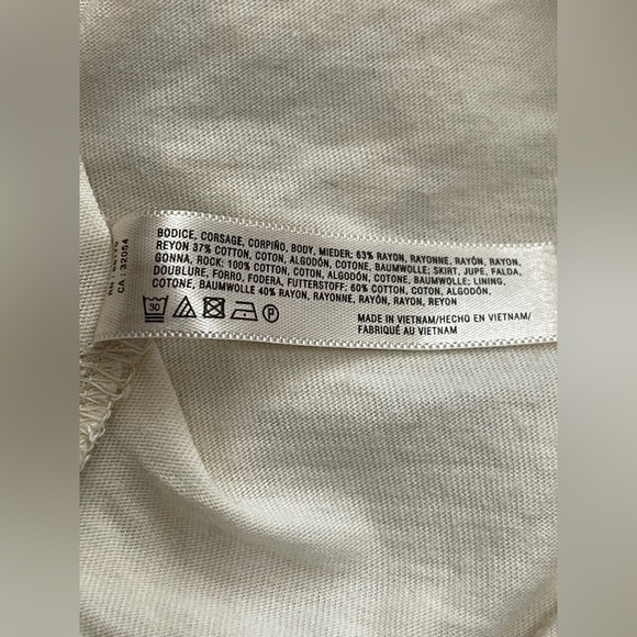 Anthropologie Saturday Sunday Cream Crochet French Terry Dress Size Small - Picture 9 of 11